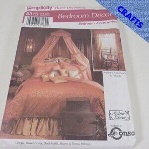 Simplicity 5315 Sewing Pattern UNCUT Canopy, Duvet Cover, Bed Skirt, etc